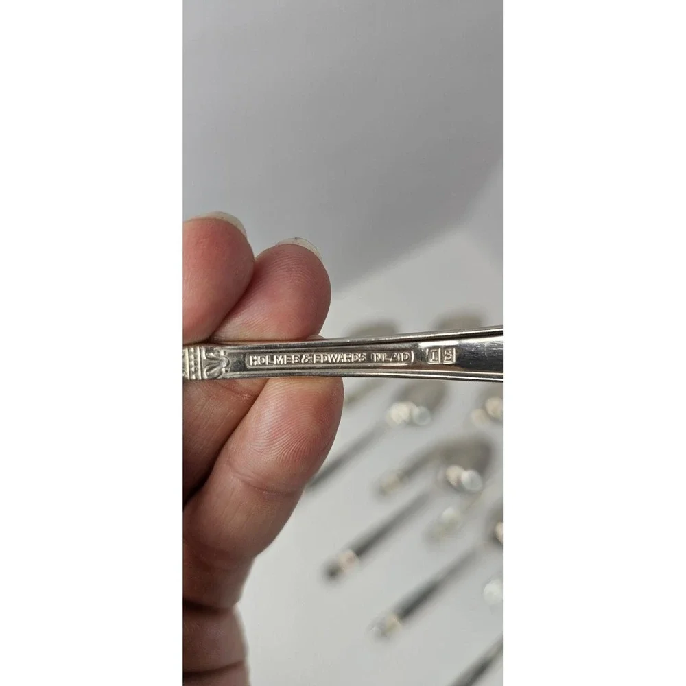 Holmes & Edwards Danish Princess IS Silverplate Teaspoons Set of 12 Vintage